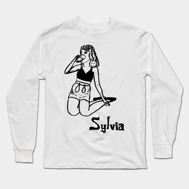 Sylvia Plath Long Sleeve T-Shirt by FruitBatClothing